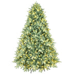 Green PE/PVC Christmas Tree with Warm White LED Lights - Christian Home Decor