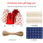 Gilding Christmas Cloth Bag Gift Kit - 24 Pieces - Christian Home Decor