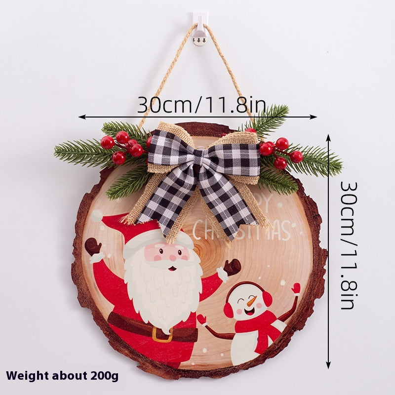 Boxwood Christmas ornament displayed on Christmas tree branch
