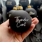 Fun black holiday decoration for Christmas tree display