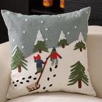 Festive pillow case featuring snowflake pattern for Christmas seasonal decorating