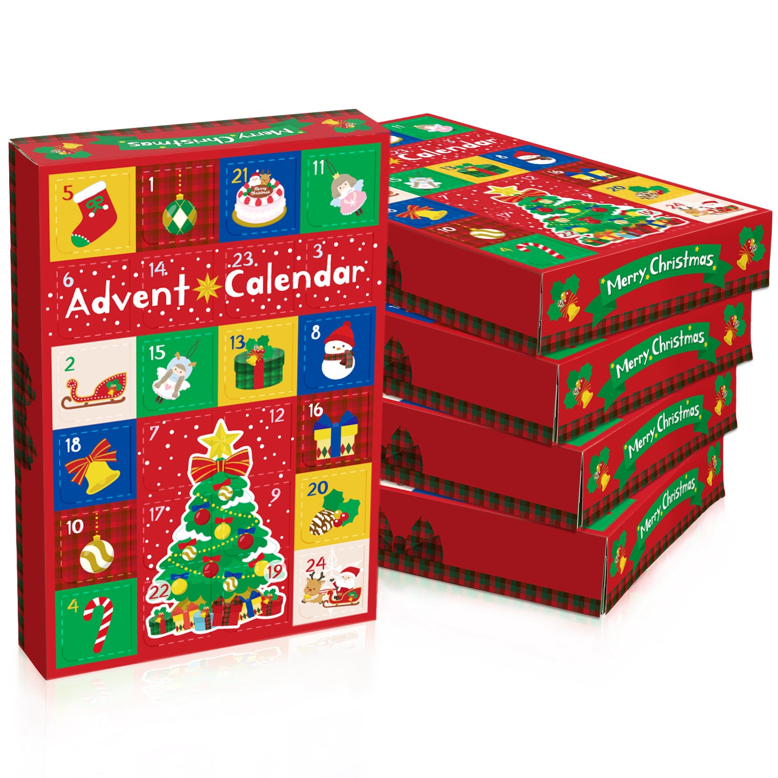 Festive gift box featuring multiple surprise compartments for holiday joy