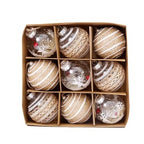 Colorful Christmas crafts featuring painted designs in holiday colors for seasonal celebrations