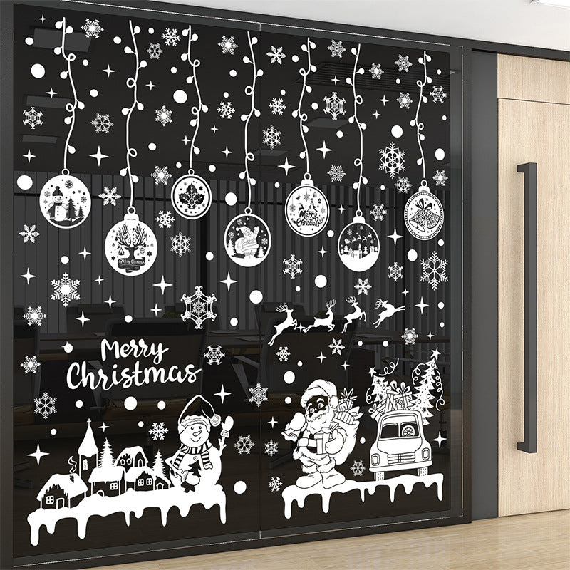 Festive Christmas tree design static sticker with charming holiday elements