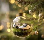 Sports ball Christmas ornament with modern art design hanging on tree for athlete