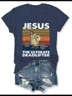 Jesus Printed Women's T-Shirt yellow color variant