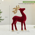 Rustic woodland elk ornament ready for Christmas tree or mantel decoration