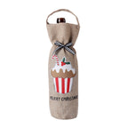 Christmas wine bottle cover in charming cake style for holiday gifting