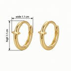 925 sterling silver cross earrings styled for casual everyday wear