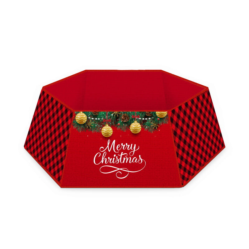 Festive Christmas tree skirt for holiday season display