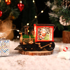Vintage style gold train Christmas decorative piece