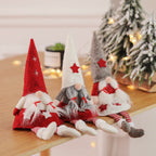 Christmas decorative doll featuring cloth construction and independent standing design