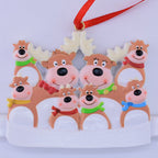 Christmas Reindeer Family Resin Pendant Home Decor - Christian Jewelry
