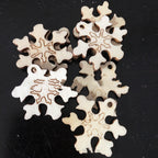 Colorful wooden Christmas pendants from the series collection