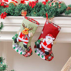 Bear-style Christmas ornament gift bag for festive holiday use