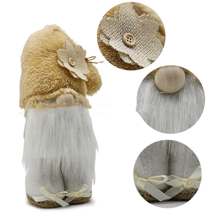 Creative faceless doll Christmas ornament handmade with polyester fabric Main image