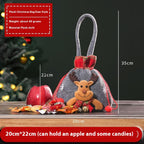 Christmas Candy Bag - Santa Gift Bag - Christian Home Decor