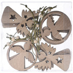 Faith Angel Wooden Christmas Pendant Ornament - Christian Jewelry