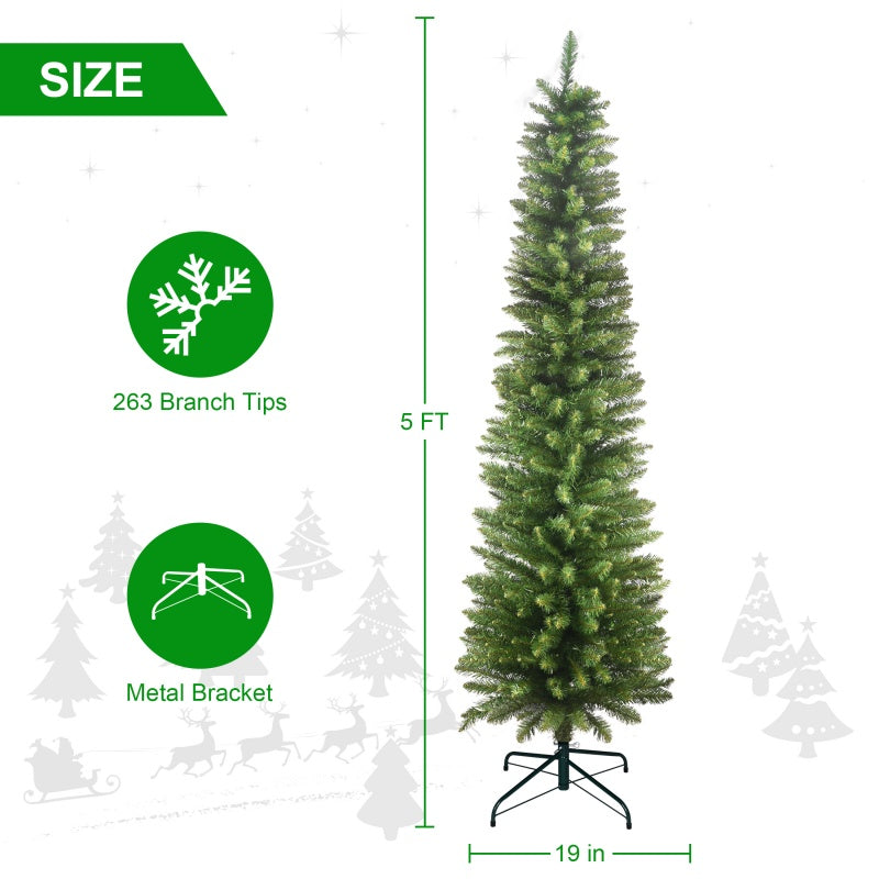 Green Christmas tree product image showing overall shape and fullness