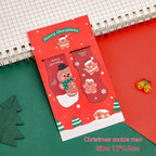 Happy old man Christmas bookmark design