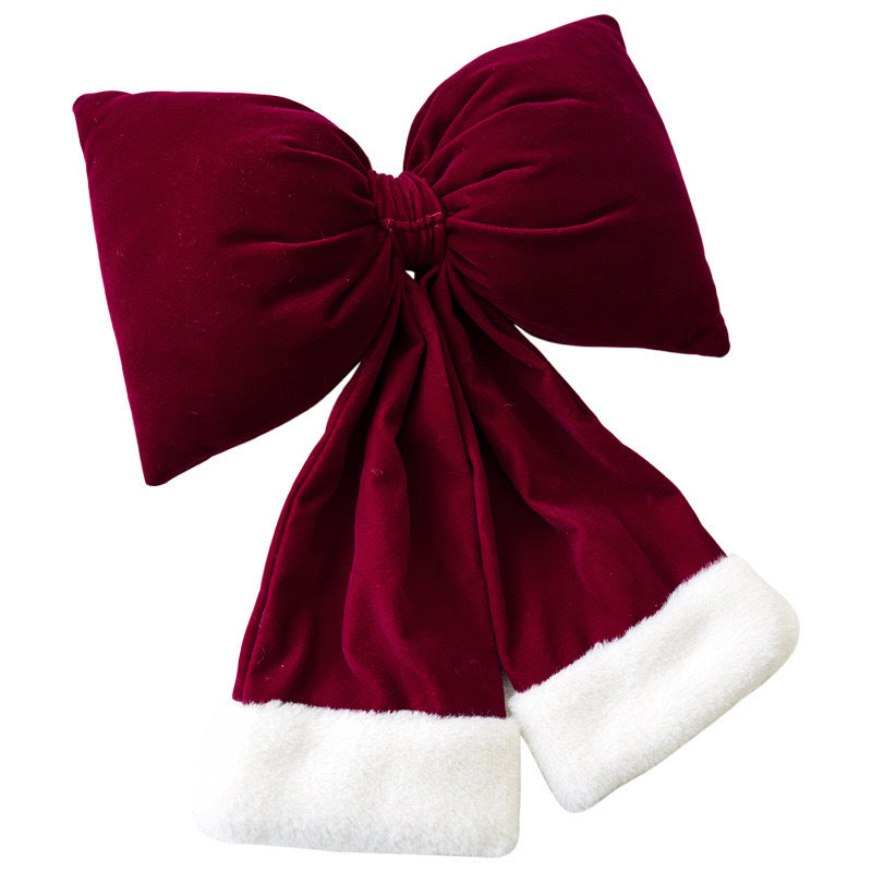 Large cloth bowknot Christmas decoration