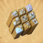 Set of nine religious resin statues depicting Jesus for Christmas decorating