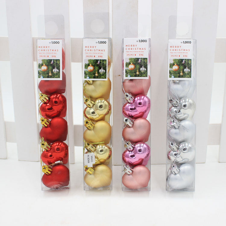Peach Heart Christmas Pendants - Christian Jewelry Secondary image