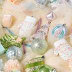 Elegant plastic Christmas ornaments with contemporary design