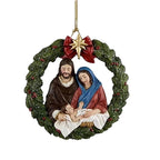 Christmas nativity pendant with 3D visual effect