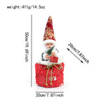 Whimsical dancing Santa decoration adding holiday cheer to any space