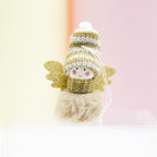 Red plush angel ornament bringing Christmas joy to any space
