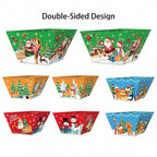 Festive disposable trays featuring gingerbread man design