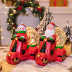 Festive Christmas music box ornament displayed on a decorated holiday tree
