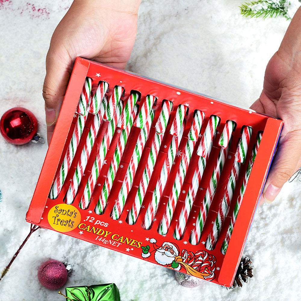 Christmas Candy Gift Box - Lollipop Marshmallow Candy Cane Set - Christian Home Decor
