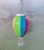Christmas Solar Hot Air Balloon Lantern with star design for outdoor garden decoration