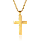 Another angle of the double cross pendant design