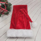 Cozy polyester Santa hat in festive red for holiday gatherings