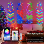 Christmas bell decoration illuminated with soft warm glow