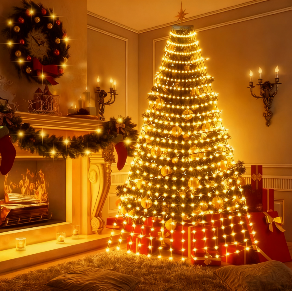 Christmas light strings powered by USB cable connection - Christmas lights - worship