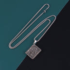 Jesus Christ turnable book pendant in electroplating alloy with stainless steel chain