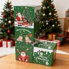 Green decorative boxes showing color and design