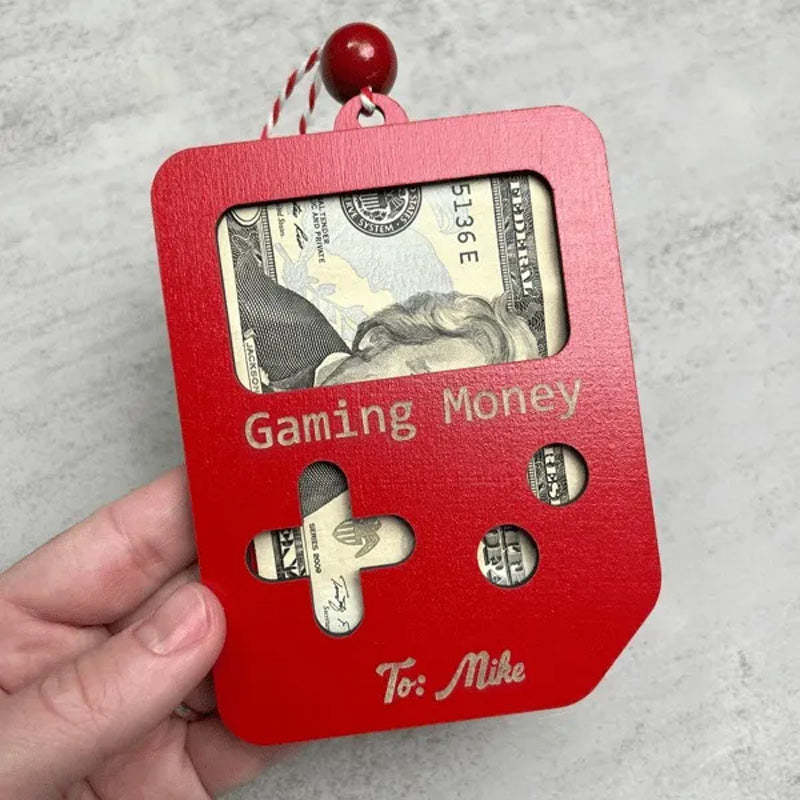 Festive Fuel Pump Wooden Christmas Ornament - Christian Jewelry