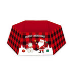 Set of 6 Christmas tree skirt color variants for holiday decorating
