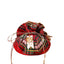 Red minimalist fabric tote bag decoration for Christmas gifts
