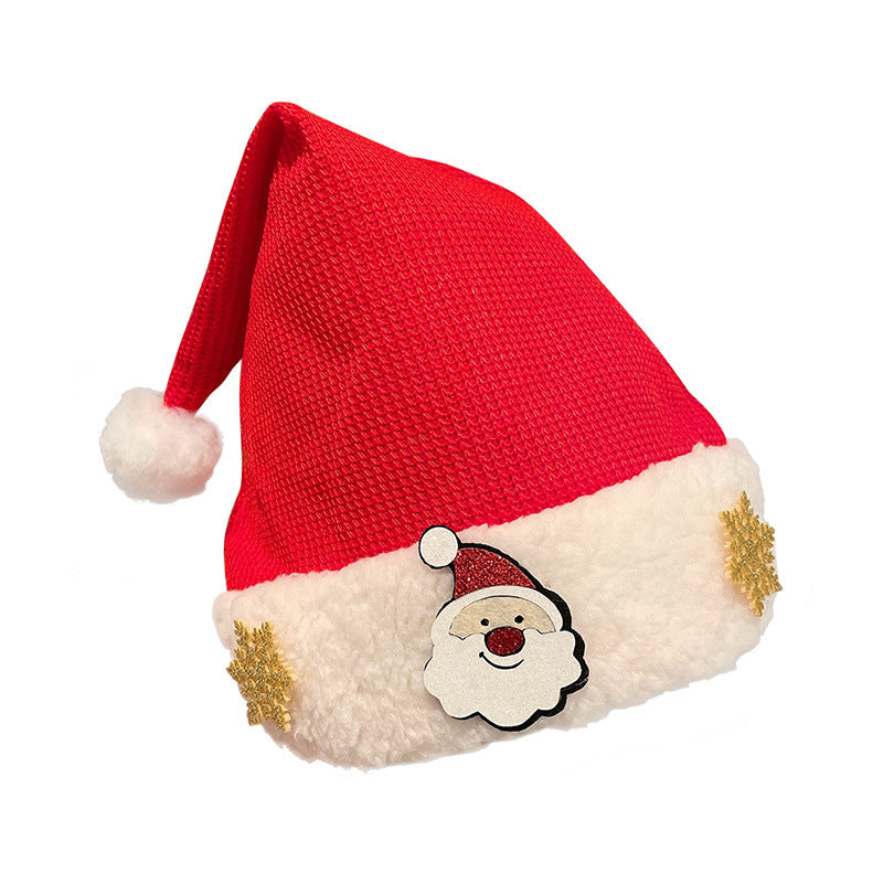 Blush Santa Claus Christmas plush decoration hat soft holiday accent