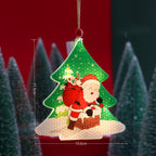 Snowman LED light ornament for Christmas holiday celebration