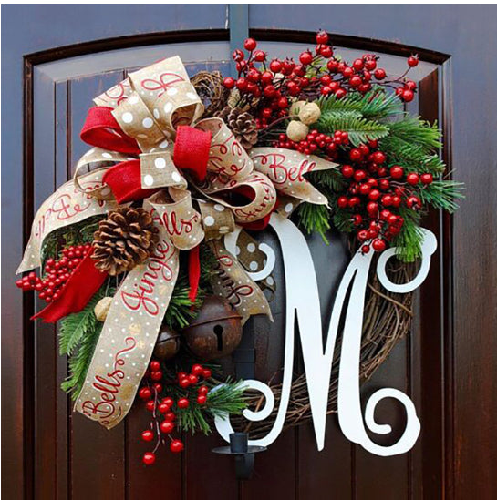 Handmade Christmas garland ready for home decoration