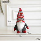 Gray clothed Christmas Rudolf ornament with soft cloth texture