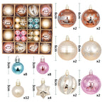 Painted electroplated Christmas balls for traditional and contemporary trees