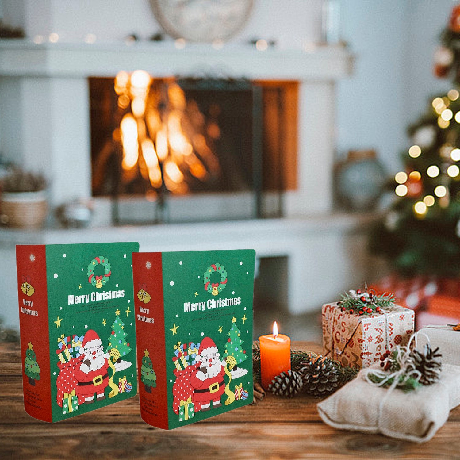 Christmas storybook treat boxes ready for gifting
